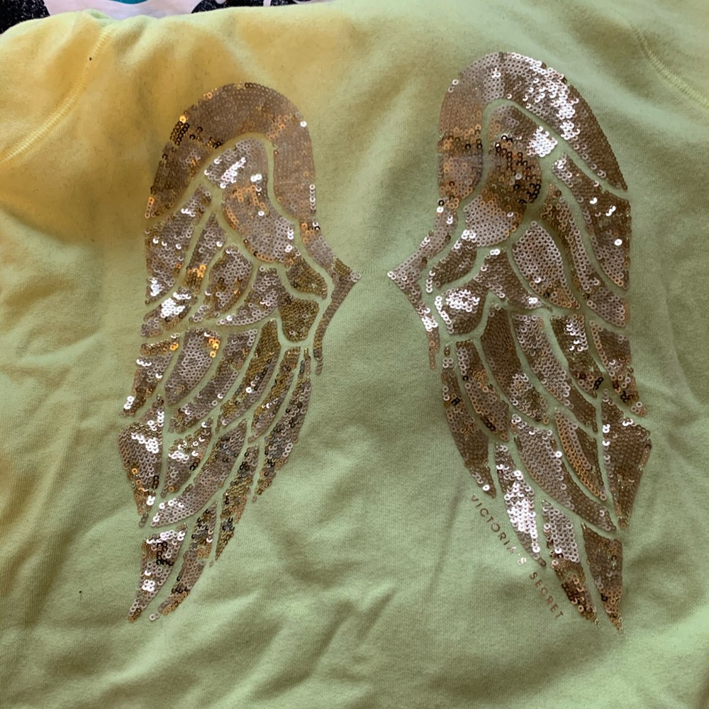 VS Neon Green/Yellow Bling’d Zip Up
